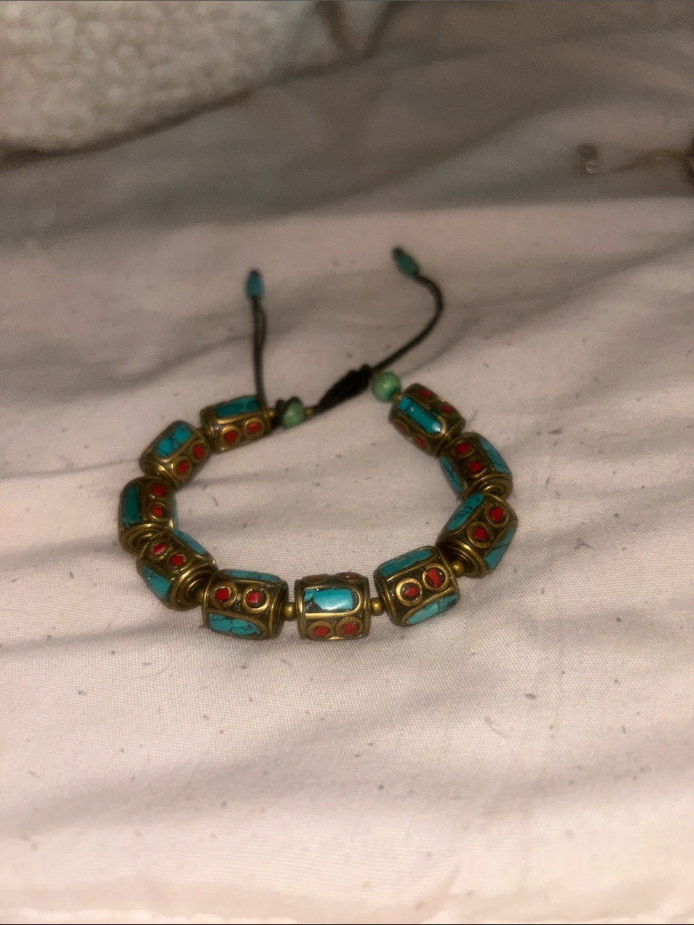 Tibetan large beaded bracelet